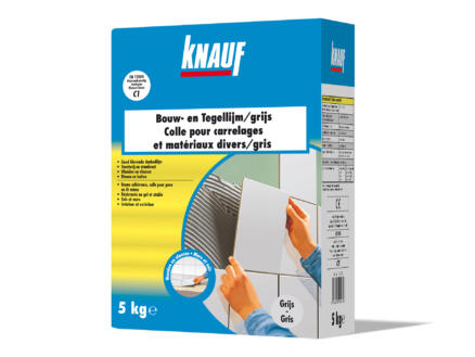Knauf Bouw- en Tegellijm 5 kg Grijs