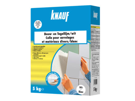 Knauf Bouw- en Tegellijm 5 kg Wit