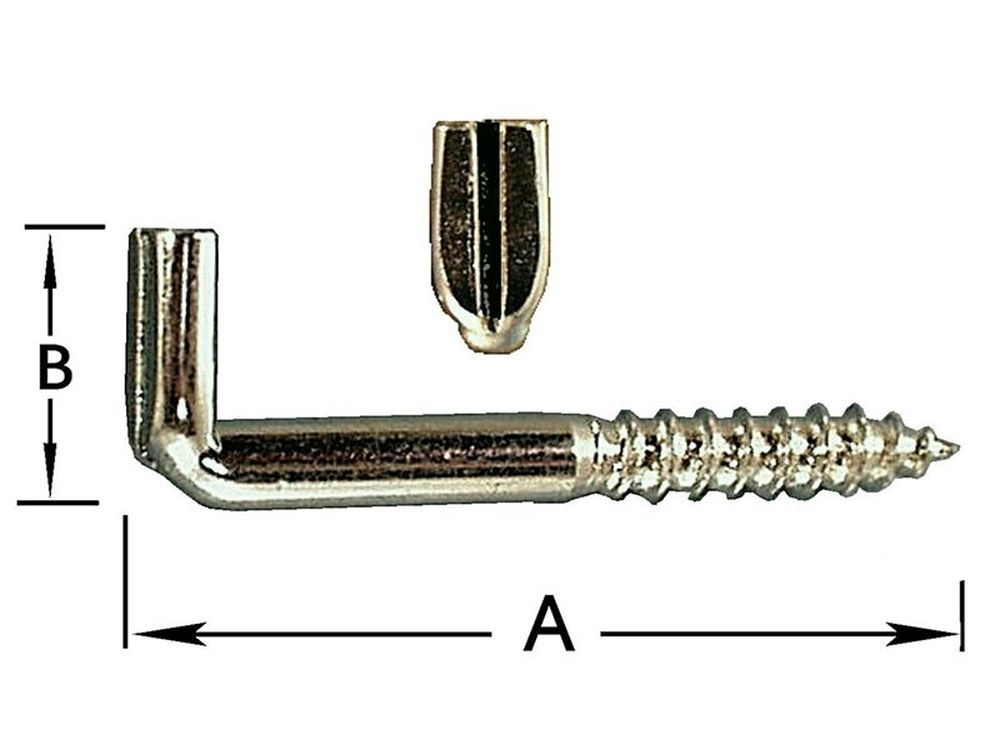 Kramschroeven met Gleuf, Verz. 6 X 60 mm