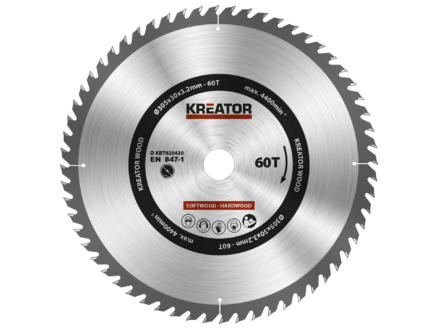 Kreator Cirkelzaagblad 305 mm 60t Hout