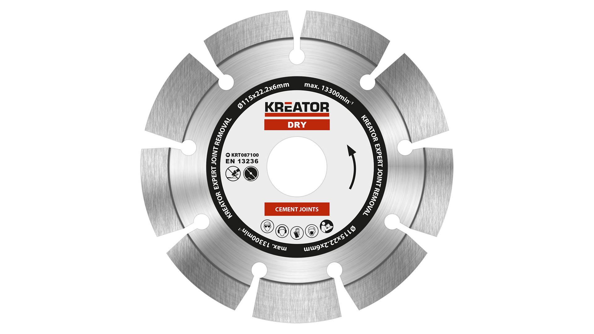 Kreator Snijschijf 115 mm Droog