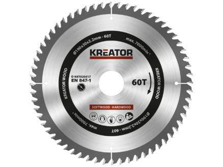 Kreator Snijschijf (Hard)hout 190 mm