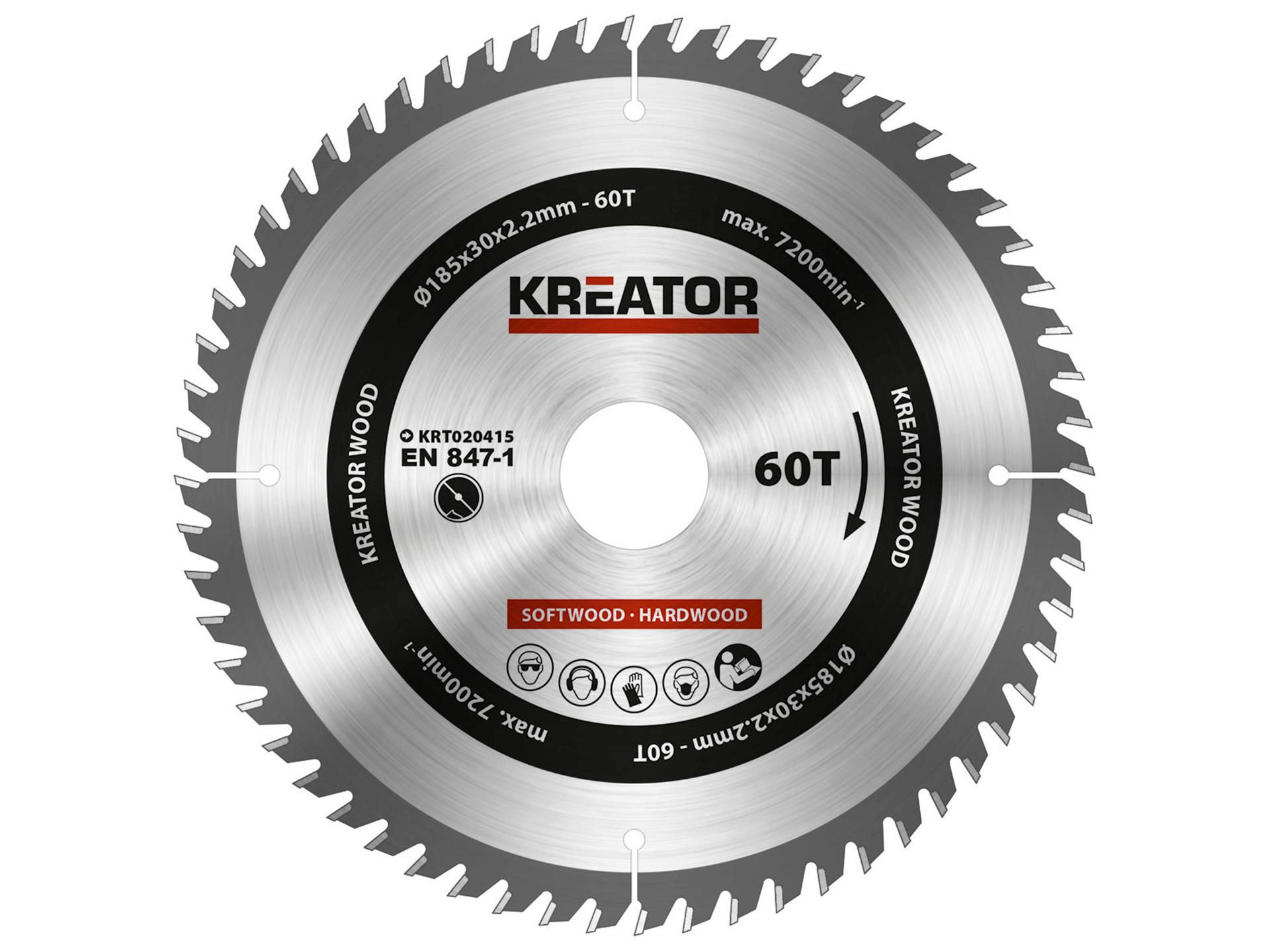 Kreator Snijschijf Hout 185 mm