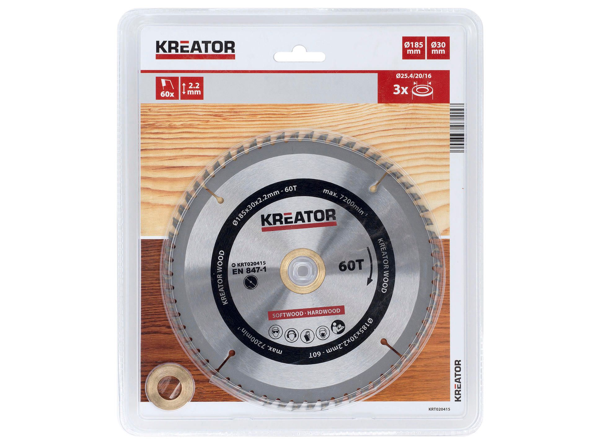 Kreator Snijschijf Hout 185 mm 2