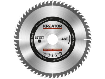 Kreator Zaagblad Hout 216mm48t