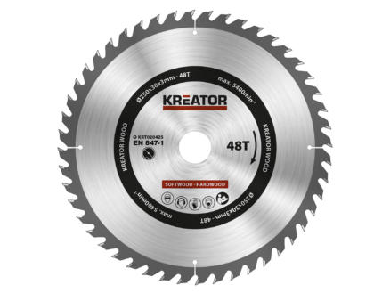 Kreator Zaagblad Hout 250 mm 48t