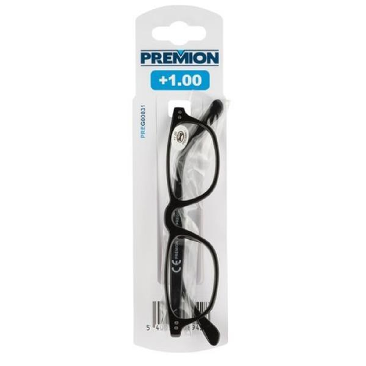 Premion Reading Glasses Model 2 Black +1.00