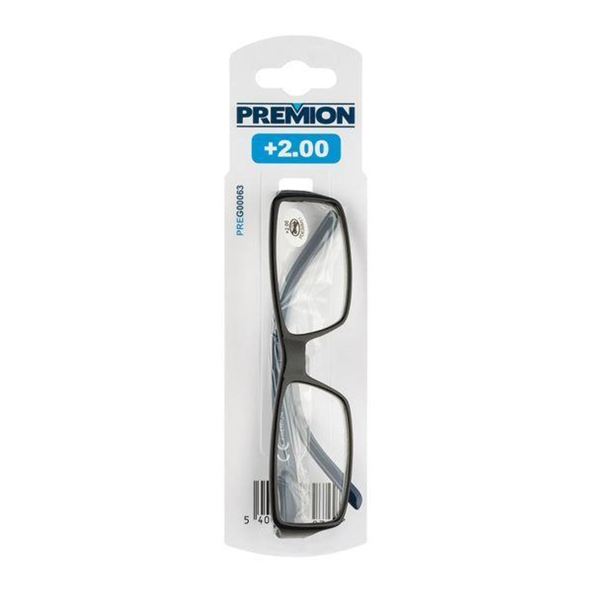 Premion Reading Glasses Model 4 Black/blue +2.00