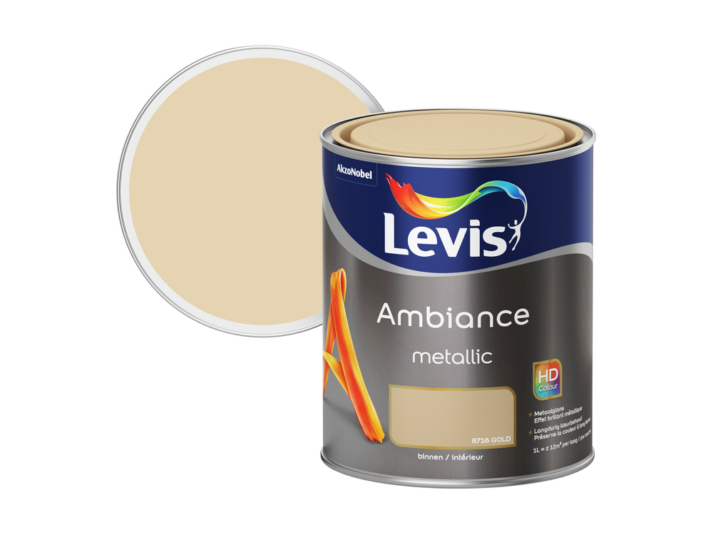 Levis Ambiance Muur Metallic Gold 1 l