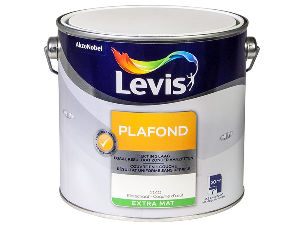 Levis Plafond 1140 Eierschaal Mat 2.5 l