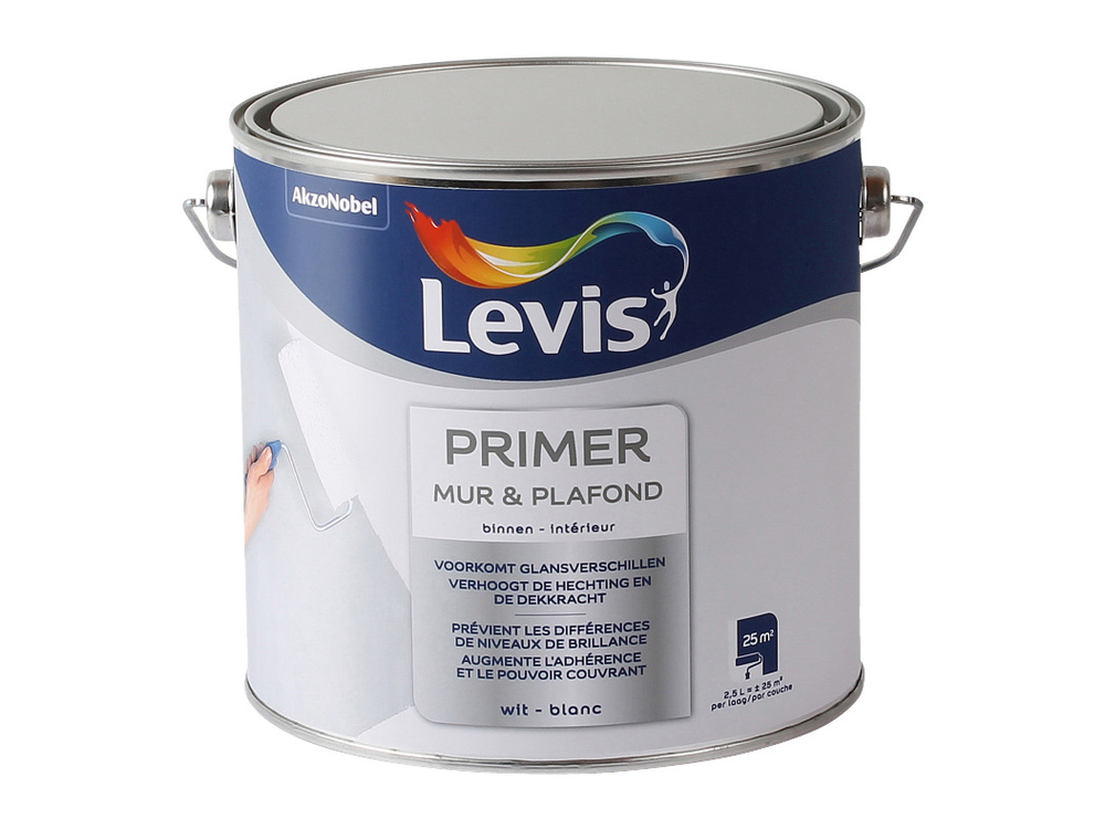 Levis Primer Muur/plafond Binnen 2.5 l