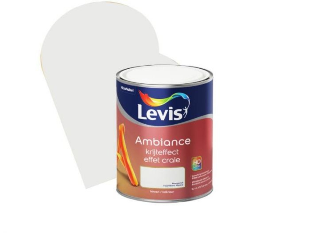 Lv Ambiance Krijtefect Marmerwit 1 l