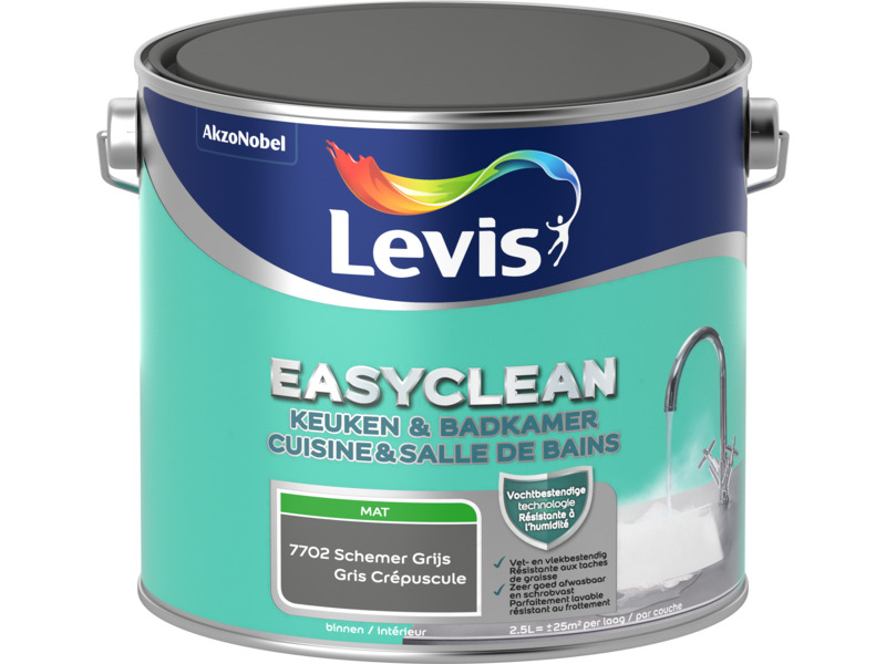 Lv Easyclean K&b Schemer Grijs 2.5 l