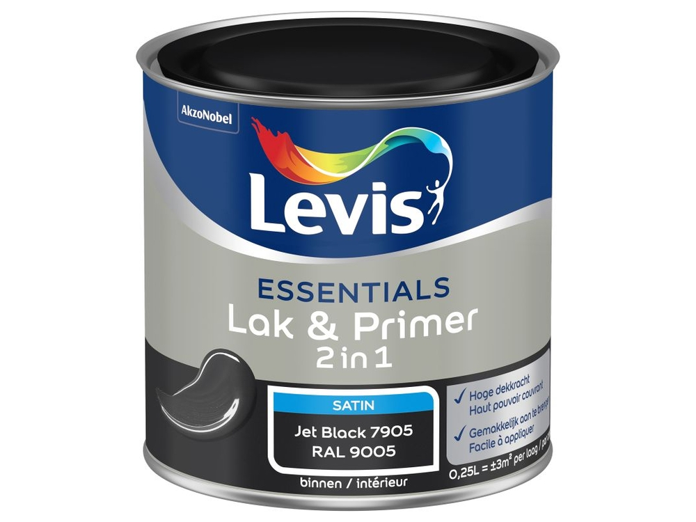 Lv Essentials Lak&pr Jet Black 250 ml