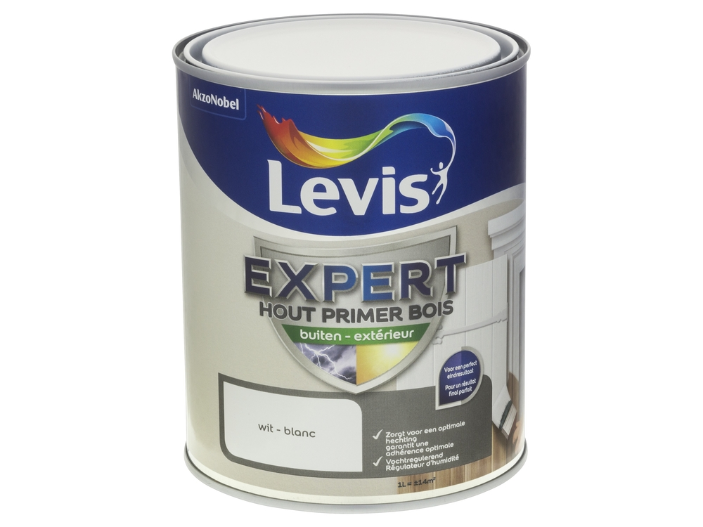 Lv Expert Hout Primer Buiten Wit 1 l