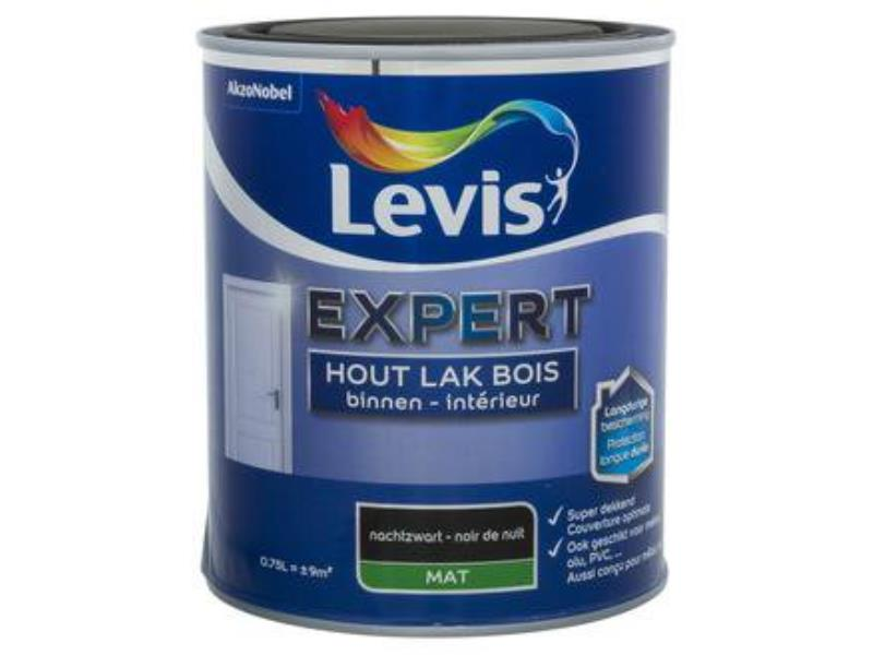 Lv Expert Lak Mat Nachtzwart 0.75 l