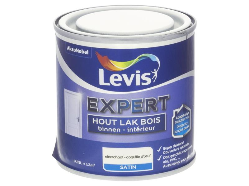 Lv Expert Lak Satin Hout Eierschaal 0.25 l