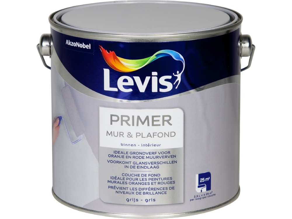 Lv Primer Mur & Plafond Grijs 2,5 l