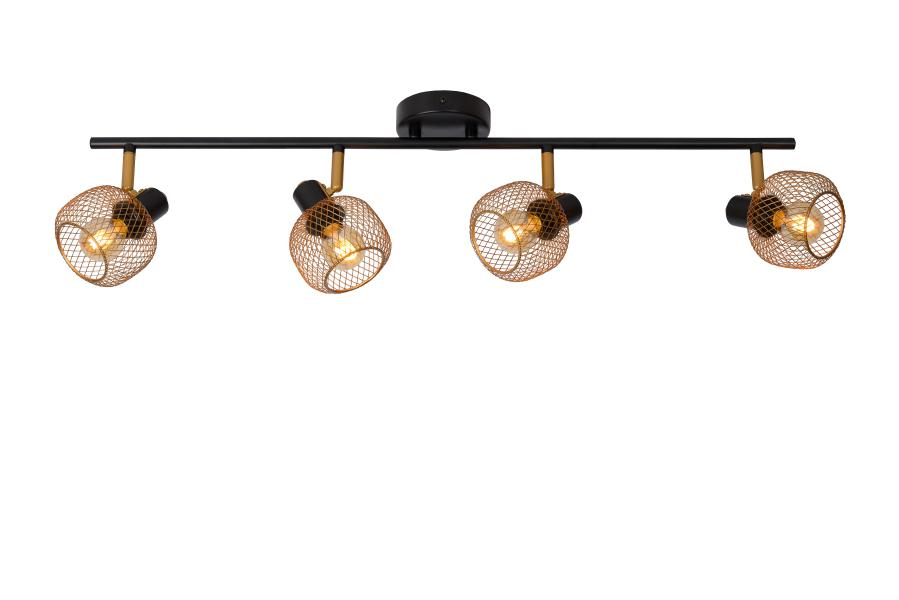 Lucide Maren - Spot Plafond - 4xe14 - Or Mat / Laiton