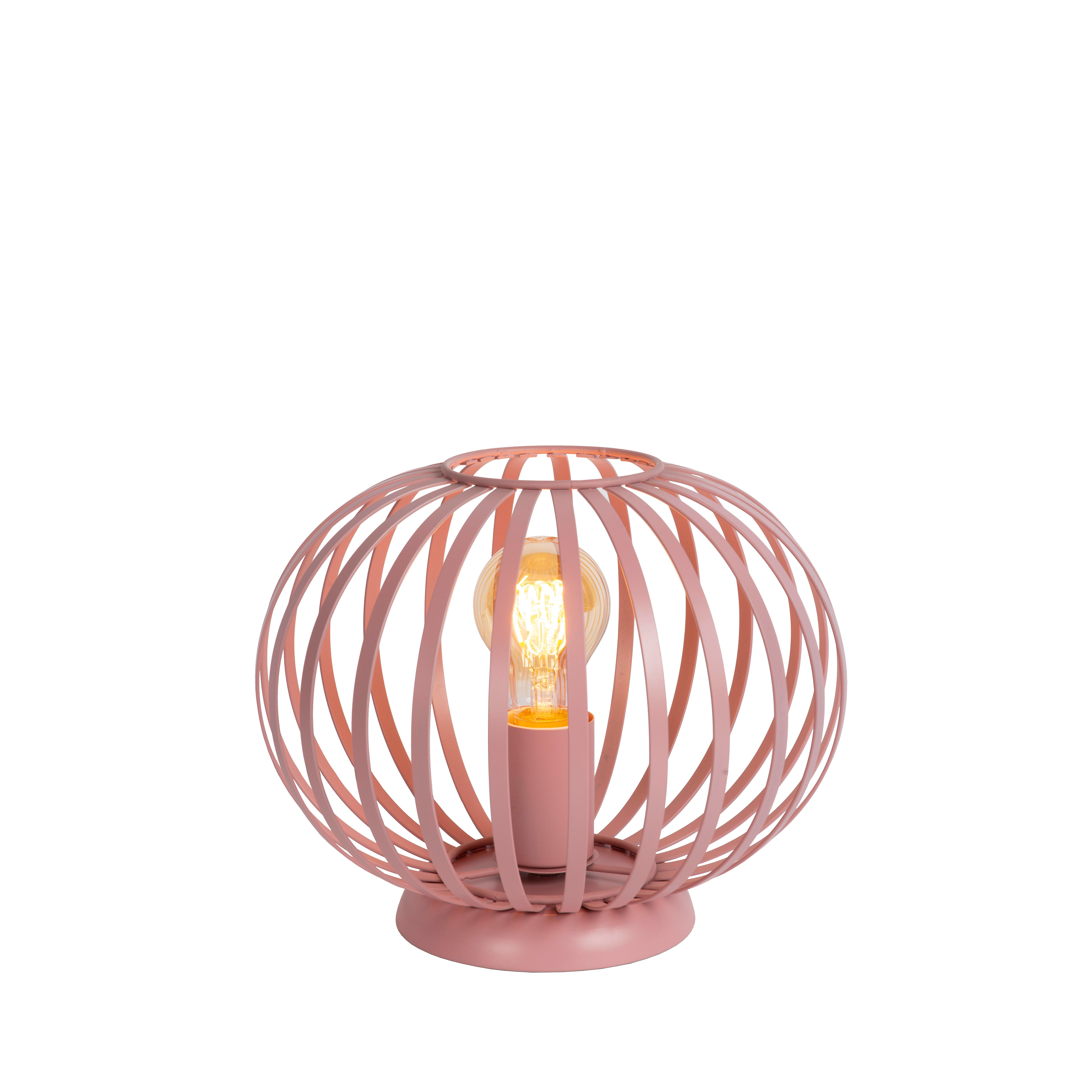 Lucide Merlina Lampe de Table Enfant Rose Ø25,5 cm 1×e27 40w