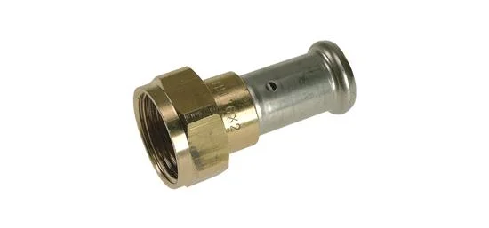 Pers-3-Delige Koppeling Messing 20 X 3/4" F (Drink)water Henco
