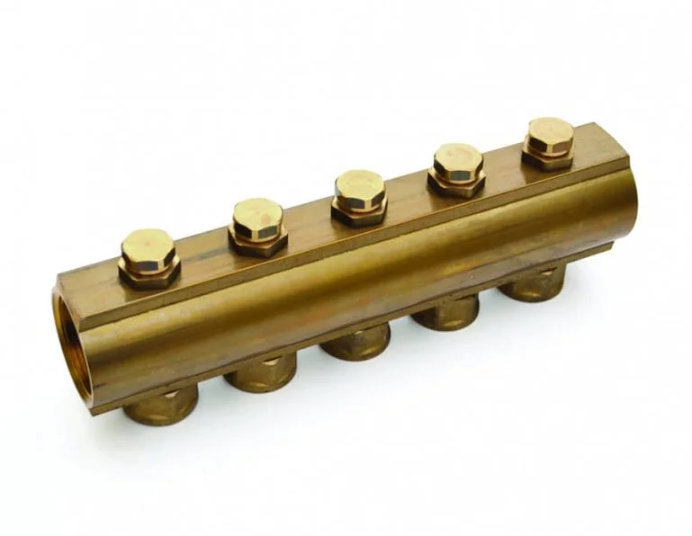Verdeler voor Cv Messing Begetube 6/4" + 4 X 3/4"