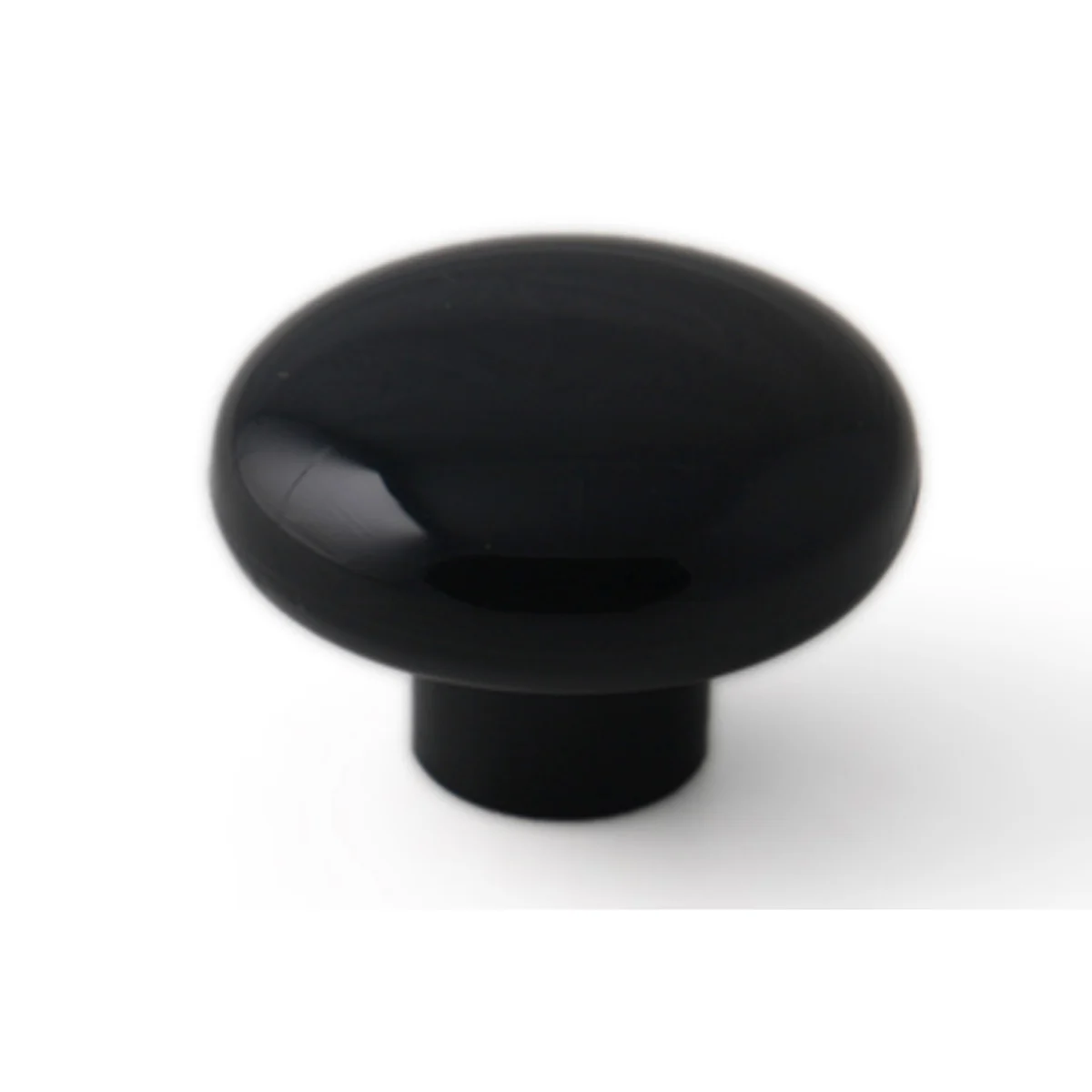 Meubelknop, Kunstst, Zwart 40 mm