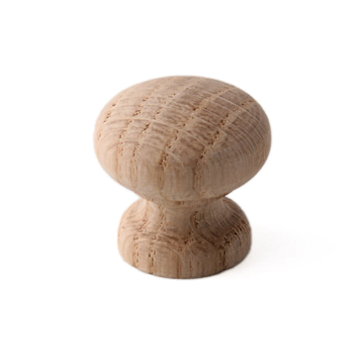 Meubelknop, Rond, Eik 27 mm
