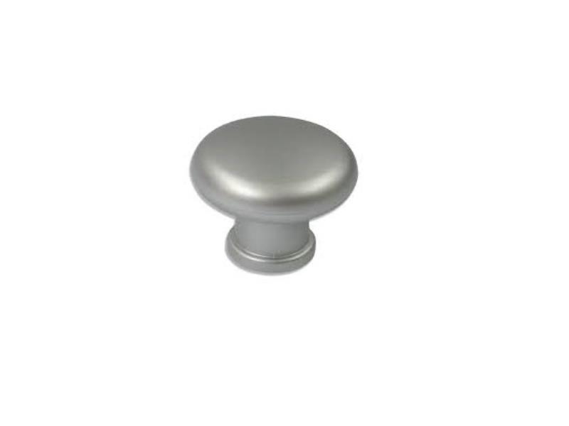 Meubelknop,rond,zilvergrijs 32 mm