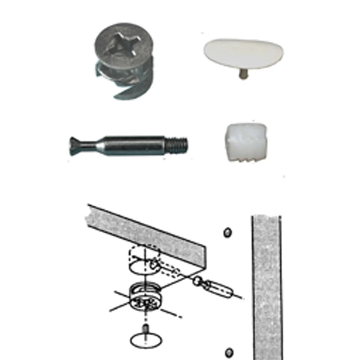 Meubelverbindingsmontageset M6 X 30,3 mm