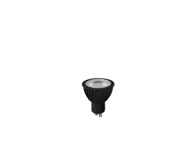 Lucide Mr16 - Ampoule Led - Ø 5 cm - Led Dim. - Gu10 (Mr16) - 1x5w 3000k - Noir