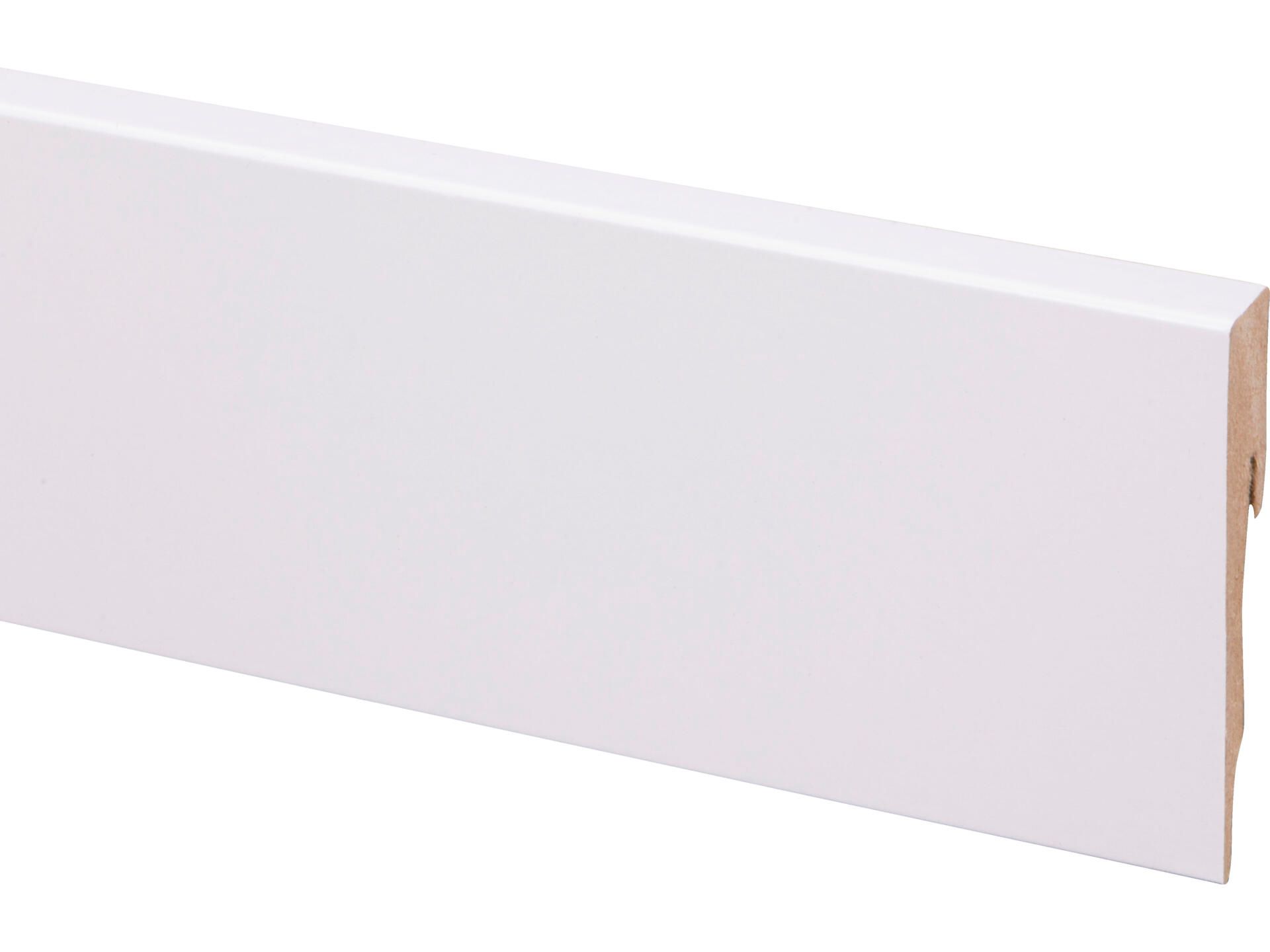 Muurplint 80x12mm Blok Wit 240 cm 287