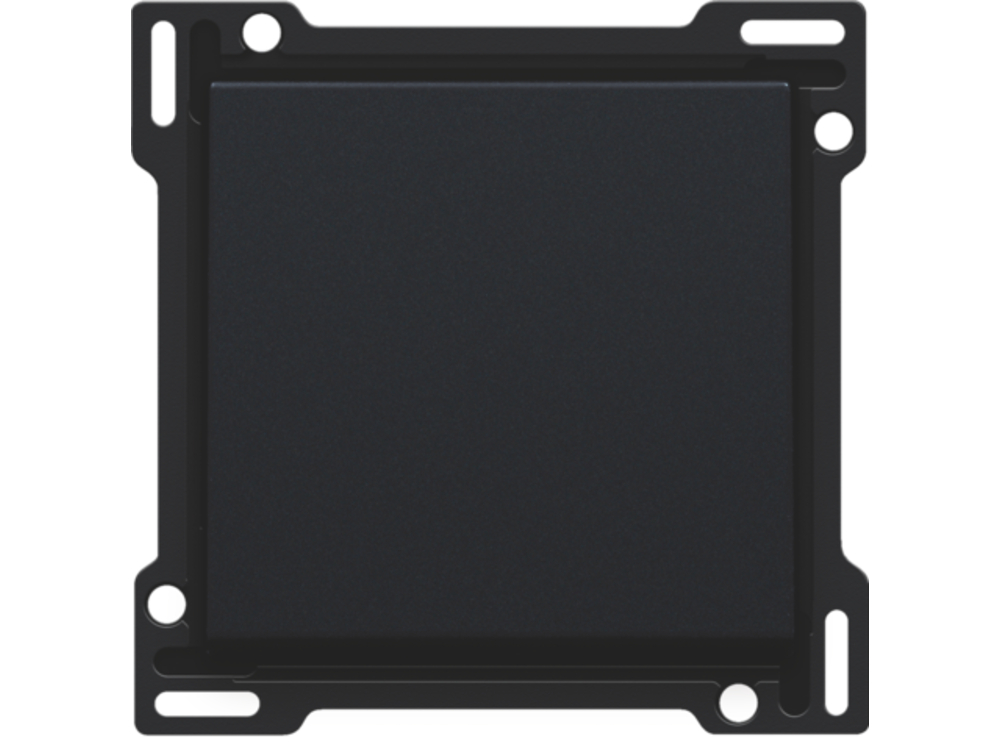 Niko Toets Schakelaar Enkel Steel Black