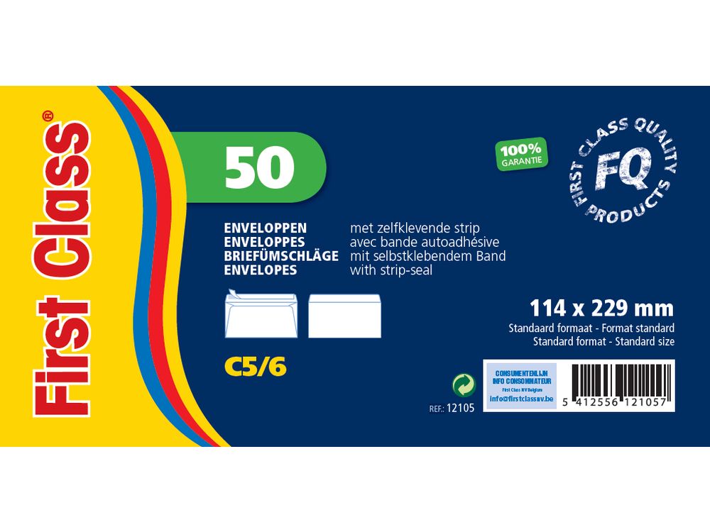Omslagen 50 Stuks Us Ft 114x229 Fc