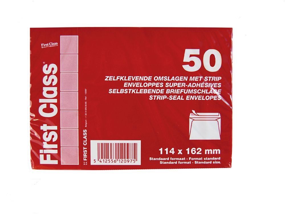 Omslagen Wit C6 50 Stuks Zelfkleef 2