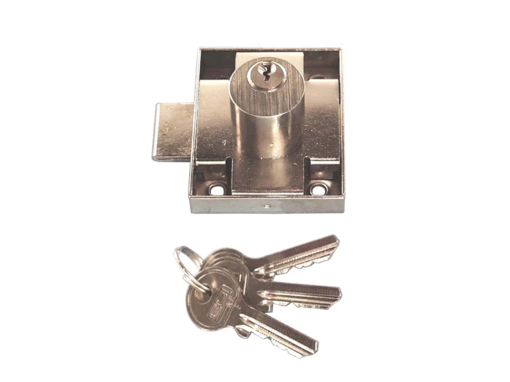 Opleg-Meubelslot + Cil, Links 30 mm