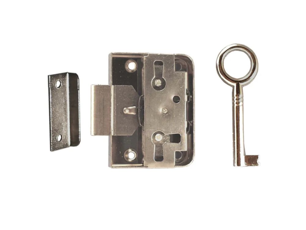 Opleg Meubelslot Vernikk. 15 mm