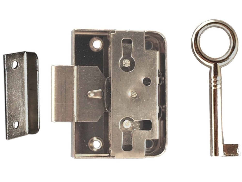 Opleg Meubelslot Vernikkeld 30 mm