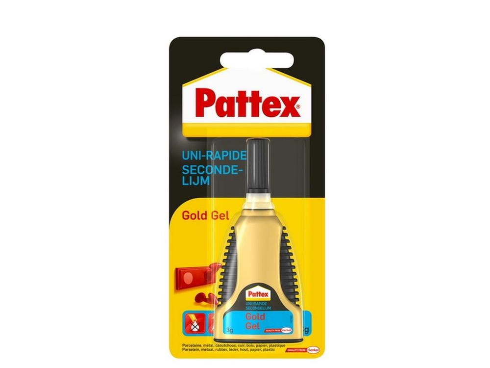 Pat.uni Rapid Sec. Lijm Gold 3 g