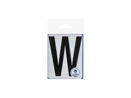 Pictogram Plakletter W 90 mm Zwart