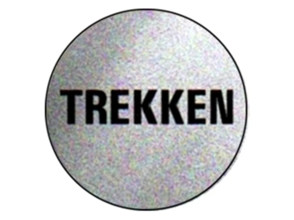 Pictogram "Trekken", Zelfklevend Alu 75 mm