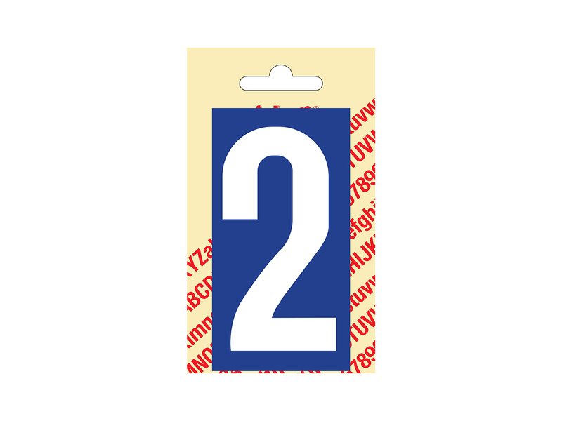 Plakletter Kuns. 90 mm Blauw 2