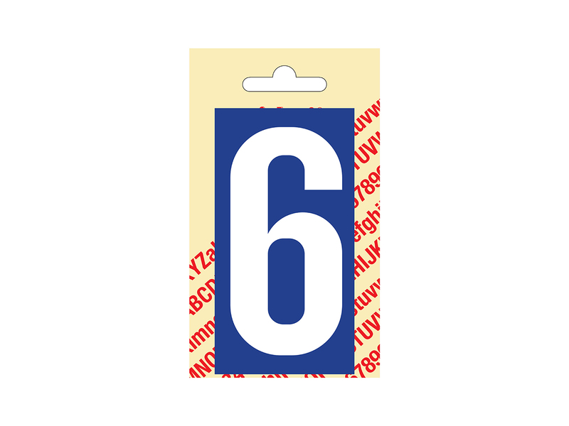 Plakletter Kuns. 90 mm Blauw 6
