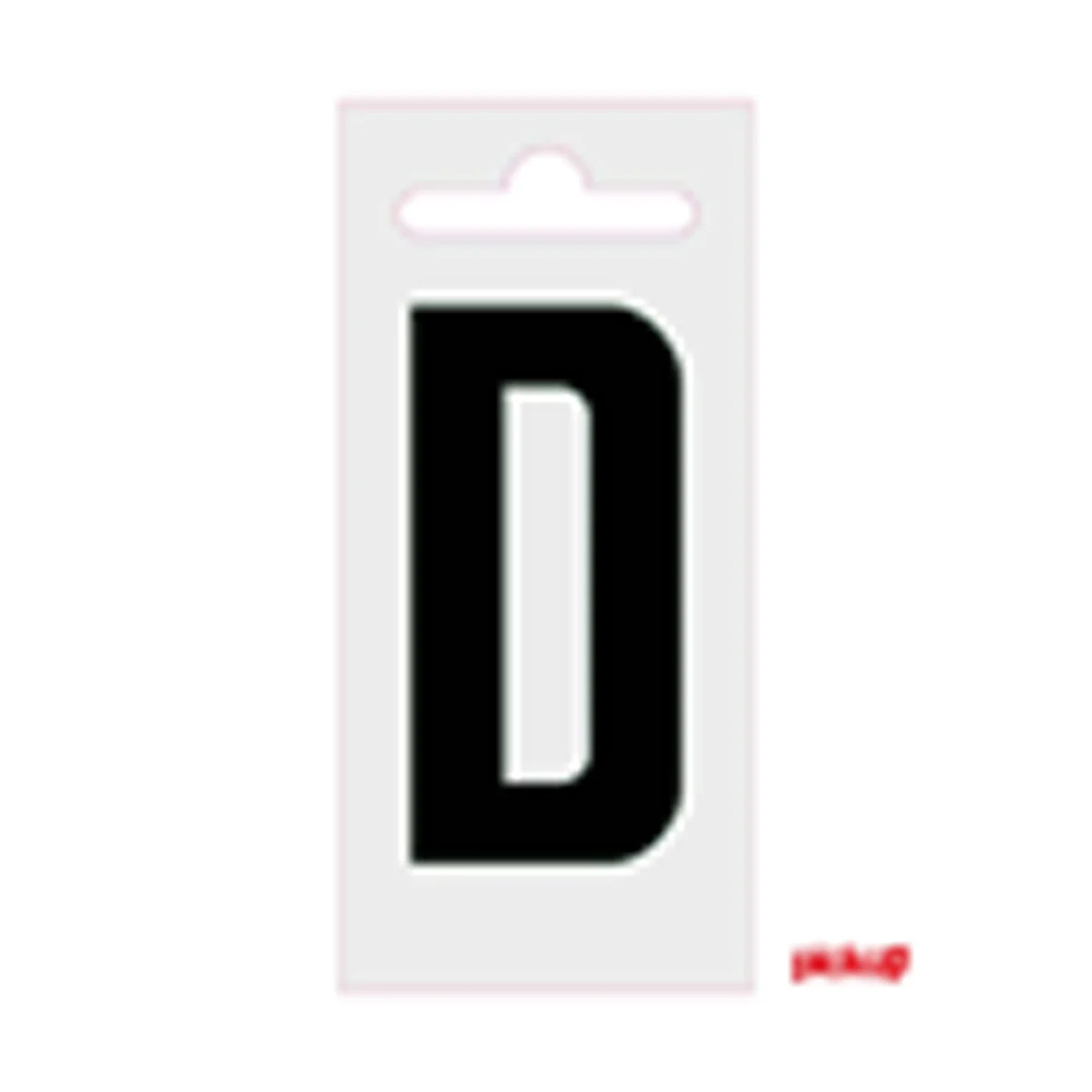Plakletter Nobel 60 mm Zwart D