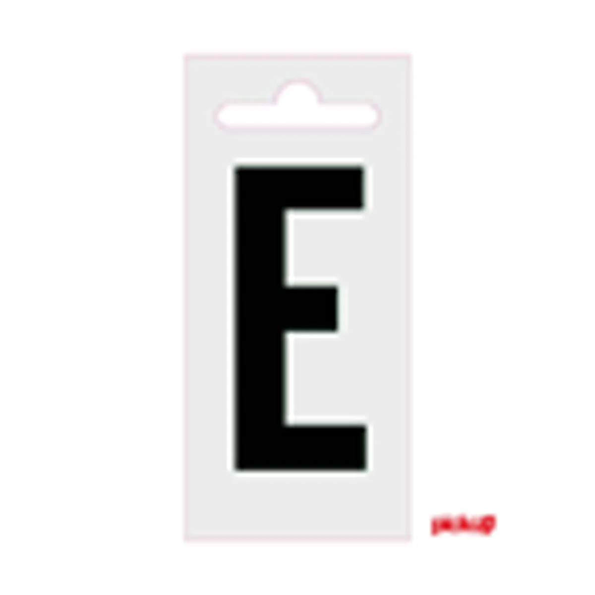 Plakletter Nobel 60 mm Zwart E