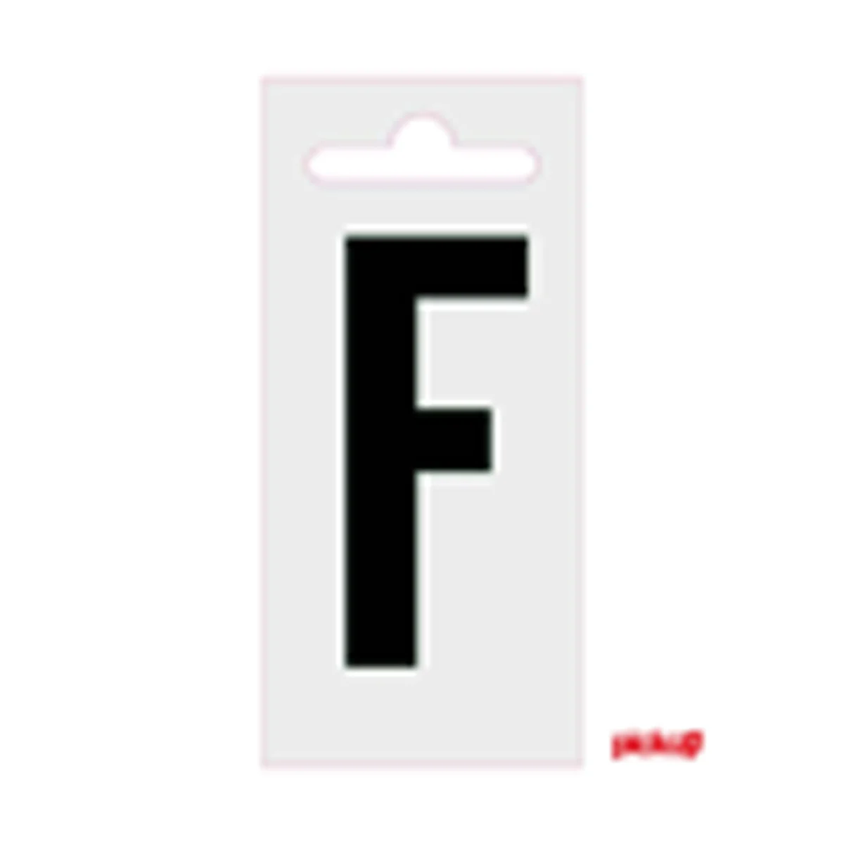Plakletter Nobel 60 mm Zwart F
