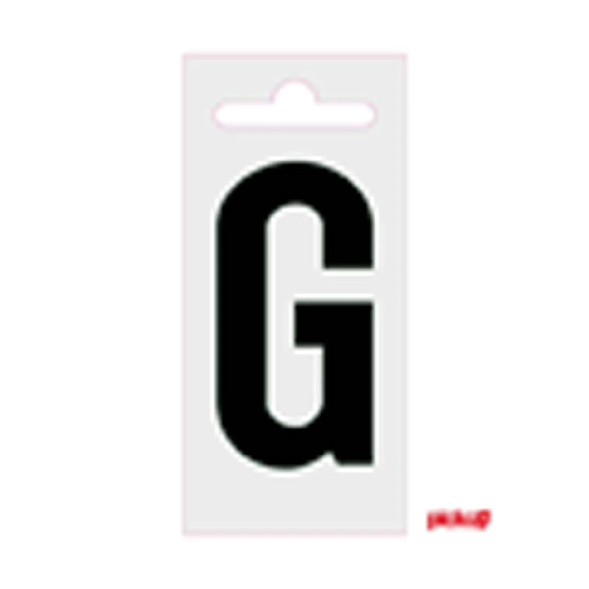 Plakletter Nobel 60 mm Zwart g