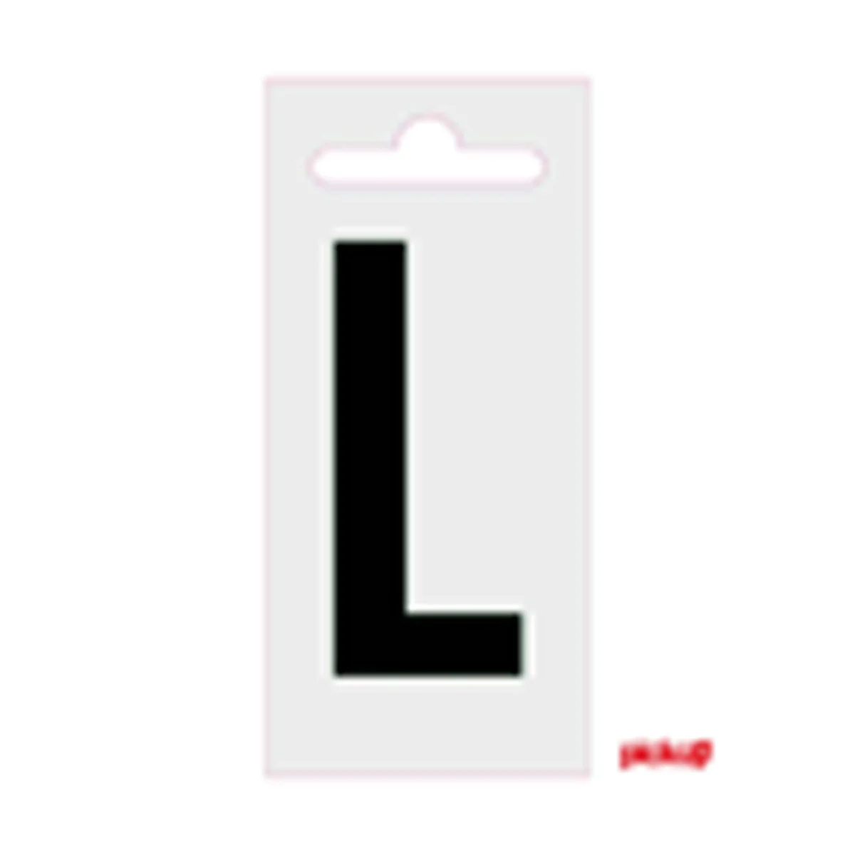 Plakletter Nobel 60 mm Zwart l