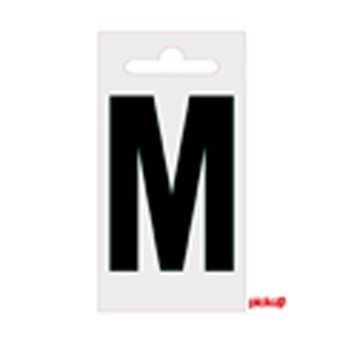 Plakletter Nobel 60 mm Zwart m