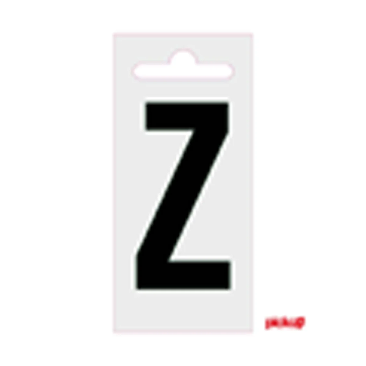 Plakletter Nobel 60 mm Zwart Z